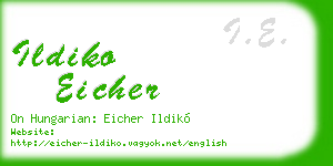 ildiko eicher business card